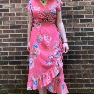 Sweet Pea for New York and Co. by Stacy Frati Floral Wrap Dress